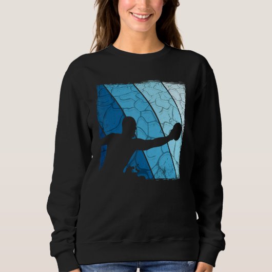 Sweatshirt Playing Water Polo Waterpolo Player Game (Devant)
