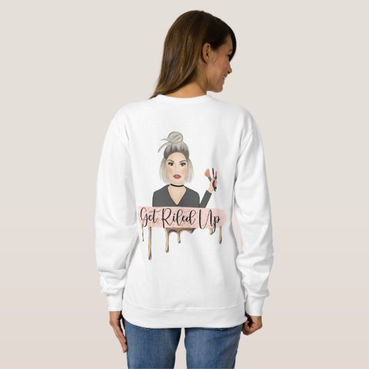 Sweatshirt Plein logo avant d'encolure ras du cou (Dos entier)