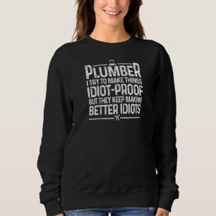 Sweatshirt Plomber Drôle Pour Hommes Femmes Pipefitter Plumbi