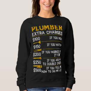 Sweatshirt Plomber Frais supplémentaires Outil de plomberie T