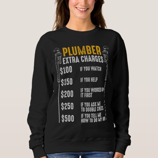 Sweatshirt Plomber Frais supplémentaires Plumbing Tool Pipe D (Devant)