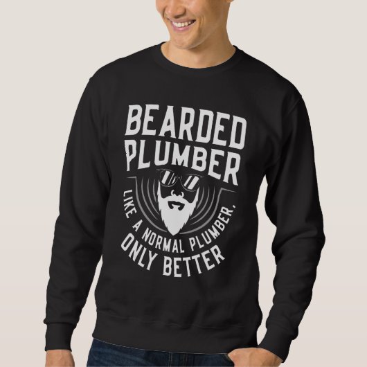 Sweatshirt Plombier barbu comme un plombier normal plomber Pi (Devant)