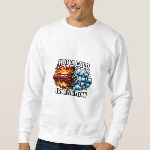 Sweatshirt Plombier qui maîtrise le débit chaud ou froid