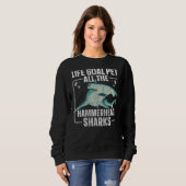 Sweatshirt Plongée de requin marteau pour requin marteau 2 (Devant entier)