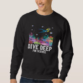 Sweatshirt Plongée Deep Pour Science Plongée Sous-Marine Biol (Devant)