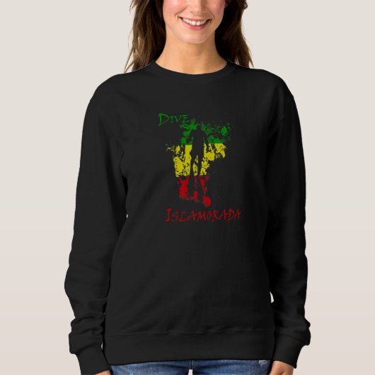 Sweatshirt Plongée Islamorada Floride Vacances Plongée (Devant)