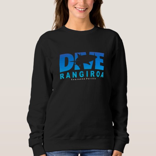 Sweatshirt Plongée Rangiroa Avec Plongée De Requin À Rangiroa (Devant)