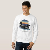 Sweatshirt Plongeons du lac Butterfield en couple (Devant entier)