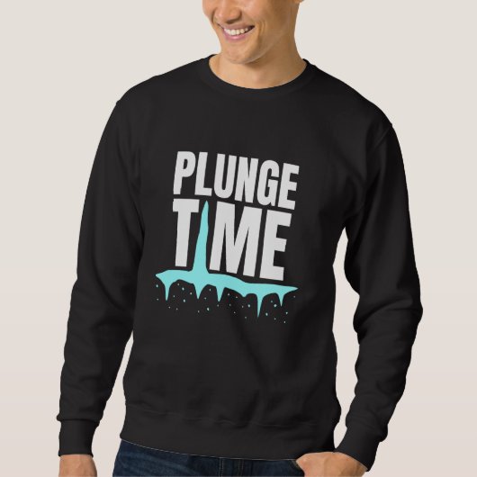 Sweatshirt Plonger le temps Bain de glace Plongée froide (Devant)