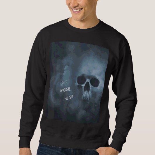 Sweatshirt Plus de crâne de guerre Design unique (Devant)