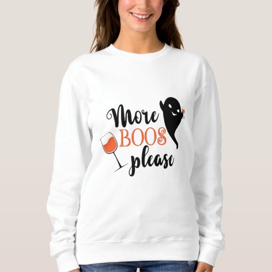 Sweatshirt Plus de livres S'il vous plaît Cool Halloween Ghos (Devant)