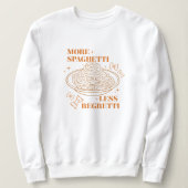 Sweatshirt 'Plus de Spaghetti Moins Regretti' Amant Pasta Drô (Design devant)