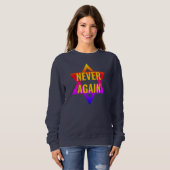 Sweatshirt PLUS JAMAIS Holocauste YOM HASHOAH (Devant entier)