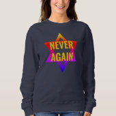 Sweatshirt PLUS JAMAIS Holocauste YOM HASHOAH (Devant)