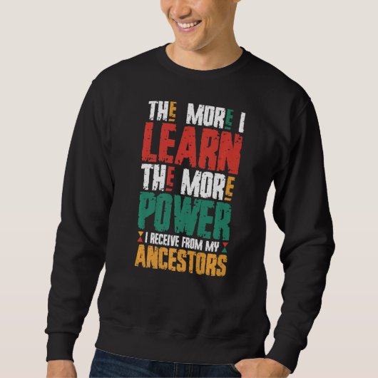 Sweatshirt Plus J'Apprends Le Plus De Puissance Que Je Reçois (Devant)