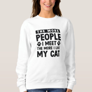 Sweatshirt Plus je rencontre de gens