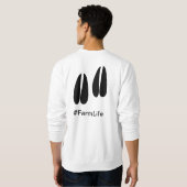 Sweatshirt Plus je rencontre de gens plus j'aime les chèvres (Dos entier)