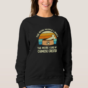 Sweatshirt Plus Je Rencontrerai De Chinois Crested Chig Puff