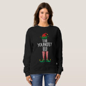 Sweatshirt Plus jeune lutin correspondant à la fête de Noël e (Devant entier)