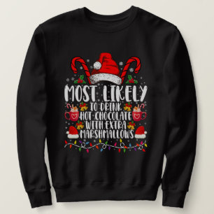 Sweatshirt Plus Susceptible De Boire Des Chamallows Au Chocol