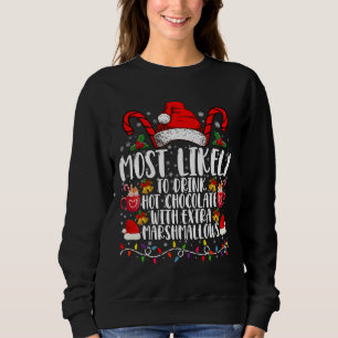 Sweatshirt Plus Susceptible De Boire Des Chamallows Au Chocol