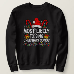 Sweatshirt Plus susceptible de chanter des chants de Noël