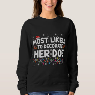 Sweatshirt Plus susceptible de décorer son chien Famille Noël