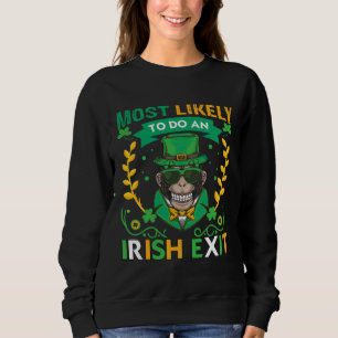 Sweatshirt Plus susceptible de faire une sortie irlandaise po