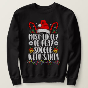 Sweatshirt Plus susceptible de jouer au football avec Santa F