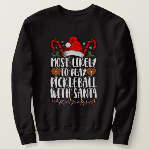 Sweatshirt Plus susceptible de jouer au pickleball avec la fa