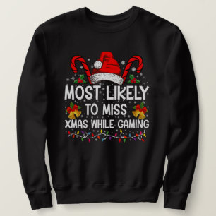 Sweatshirt Plus susceptible de rater Noël en jouant à Christm