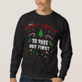 Sweatshirt Plus susceptible de s'évanouir en premier Funny Fa (Devant)