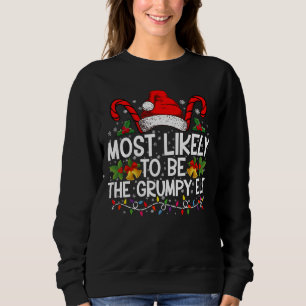 Sweatshirt Plus susceptible d'être l'elfe grincheux Funny Xma
