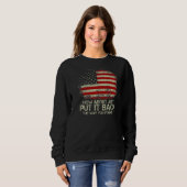 Sweatshirt Plutôt Que De Mieux Réaliser Comment Se Contenter (Devant entier)