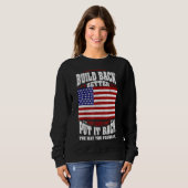 Sweatshirt Plutôt Que De Mieux Réaliser Comment Se Contenter (Devant entier)