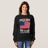 Sweatshirt Plutôt Que De Mieux Réaliser Comment Se Contenter (Devant entier)