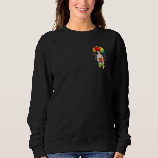 Sweatshirt Poche de chien de cirque écossais de Deerhound (Devant)