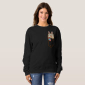 Sweatshirt Poche Hérisson de Pâques Grotte Oeuf mignon Animal (Devant entier)