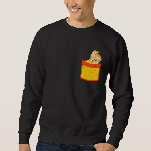 Sweatshirt Poche Reptile Animal Lizard Propriétaire Animaux A (Devant)