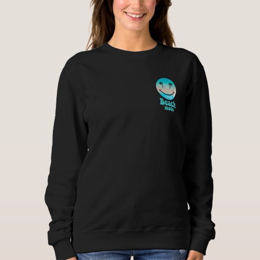 Sweatshirt Pocket Beach Mode Smiling Face Summer Happy Smile  (Devant)