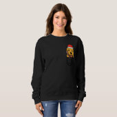Sweatshirt Pocket Golden Retriever Santa Dog Christmas Xmas M (Devant entier)