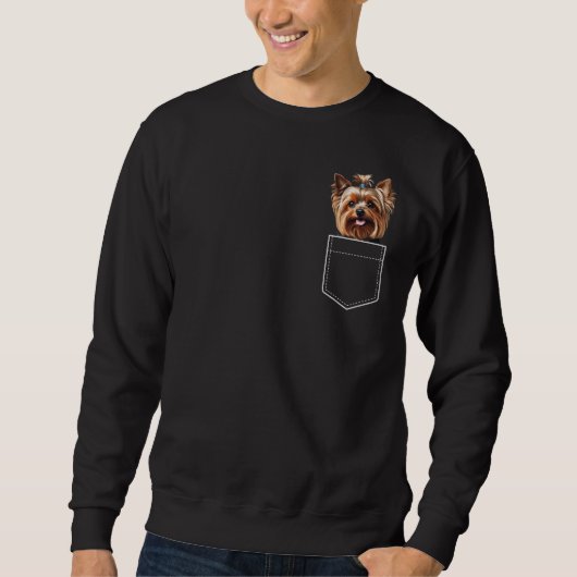 Sweatshirt Pocket Yorkie (Devant)