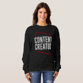 Sweatshirt Podcast du blogueur Influencer Creator Vlogger (Devant entier)
