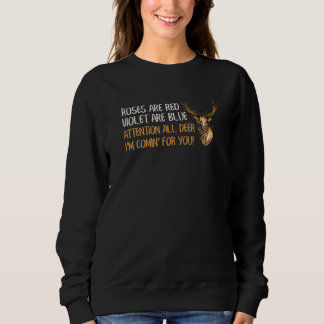 Sweatshirt Poème de chasse au cerf Chasseurs