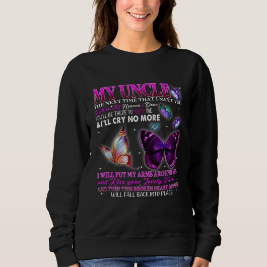 Sweatshirt Poems For Men Women Loved & Missed Uncle Memorial (Devant)