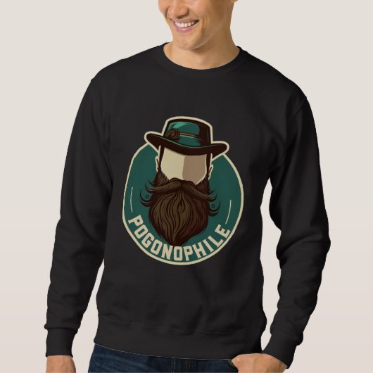 Sweatshirt Pogonophile  Beard Love Beards Bearded Men Are Awe (Devant)