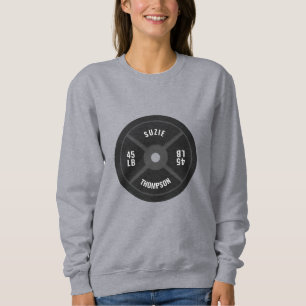 Sweatshirt Poids Plate Formation Fitness Bodybuilding Nom