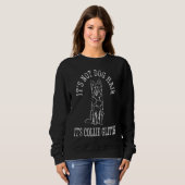 Sweatshirt Poils de chien Border Collie (Devant entier)
