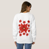 Sweatshirt Poinsettia (Dos entier)