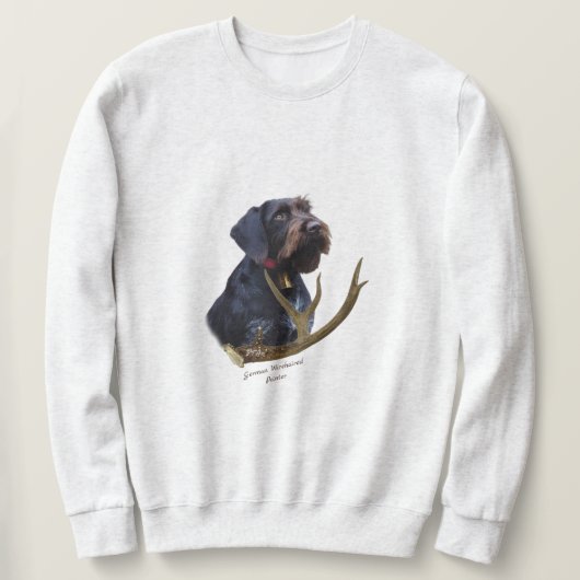 Sweatshirt Pointer à poil dur allemand (Design devant)